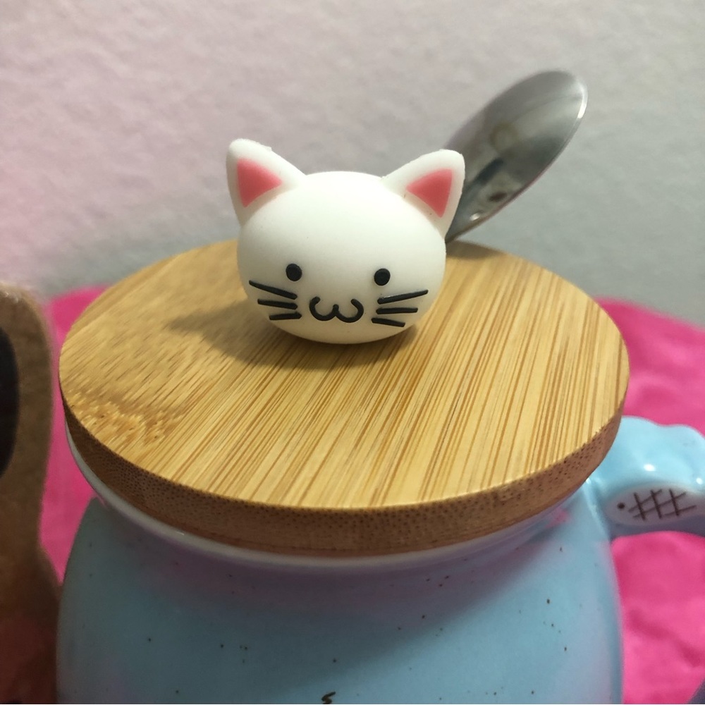 Kitty ‘Good Time’ Coffee/Tea Mug + Spoon - Great Price!! - Picture 4 of 5